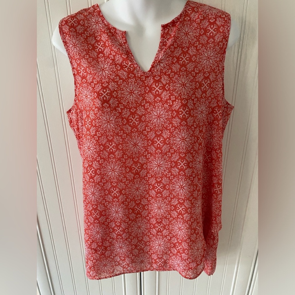 Red and White Tank Top